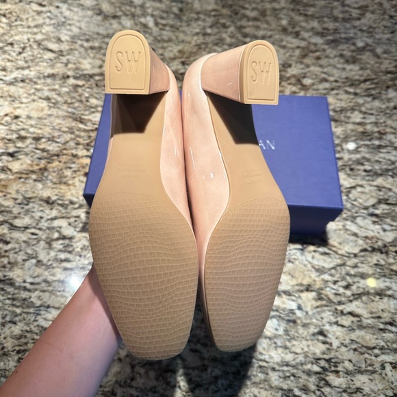 Stuart Weitzman Cream Heels - Picture 3 of 8
